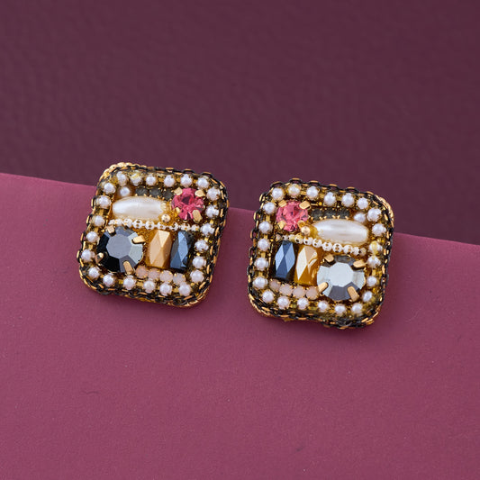 Prism Stone Earrings A Splash of Color & Sparkle