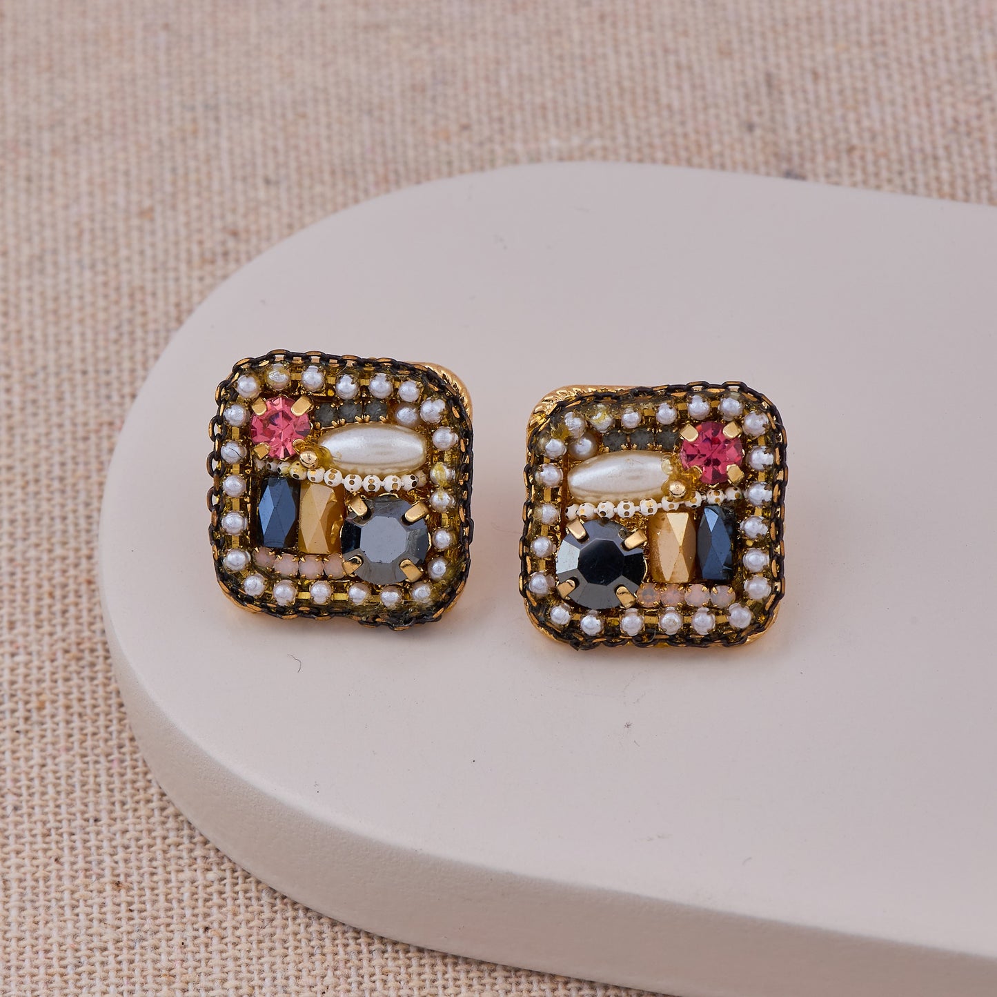 Prism Stone Earrings A Splash of Color & Sparkle