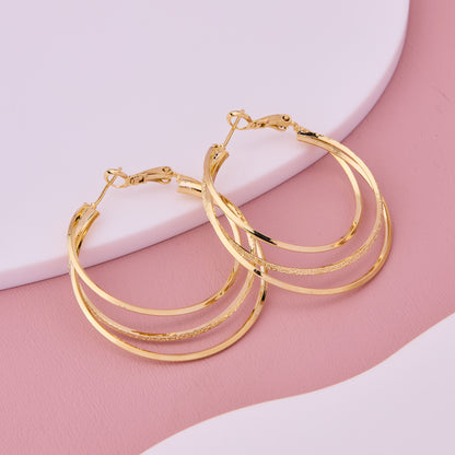 Luxe Spiral Shine Hoops