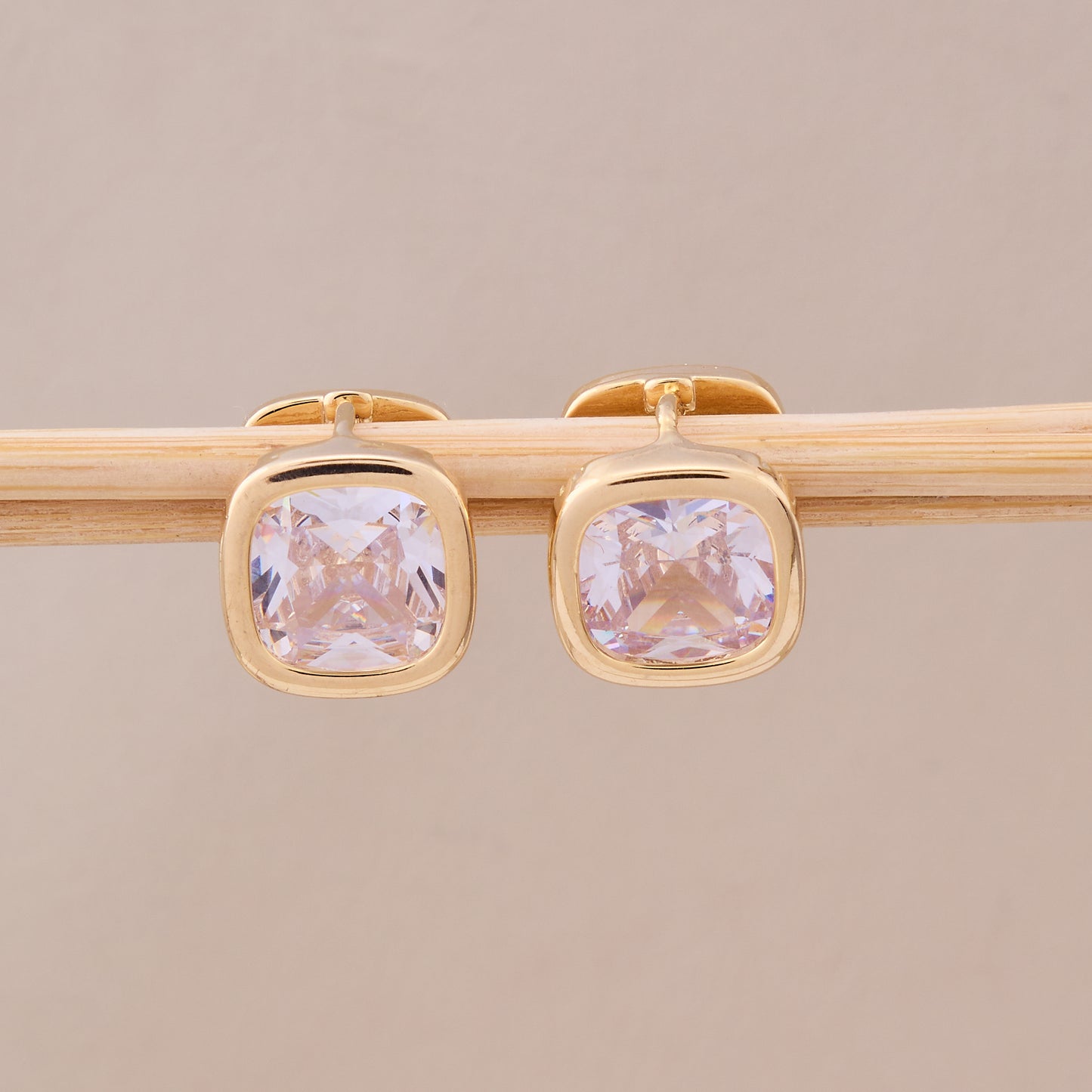 Golden Glow Cushion Studs