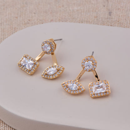 Aurora Gold & Diamond Earrings Luxe Brilliance