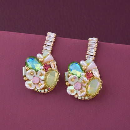 Prism Stone & Crystal Earrings Artful Vibrance