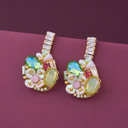 Prism Stone & Crystal Earrings Artful Vibrance