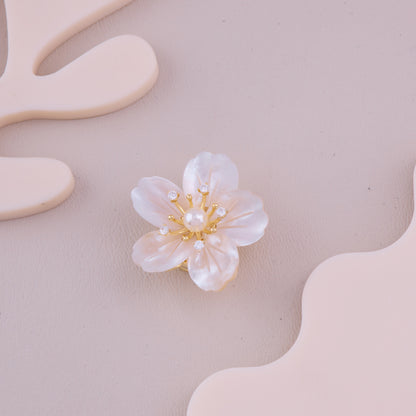 Ivory Pearl Blossom Brooch