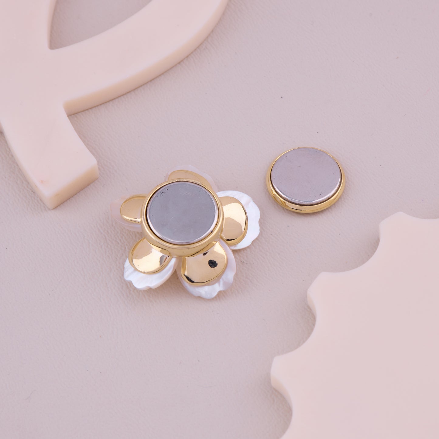 Ivory Pearl Blossom Brooch