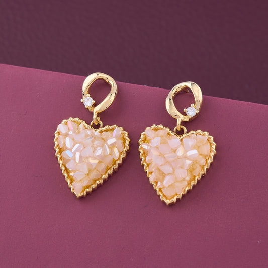Heart-Shaped Earrings Romantic & Stylish