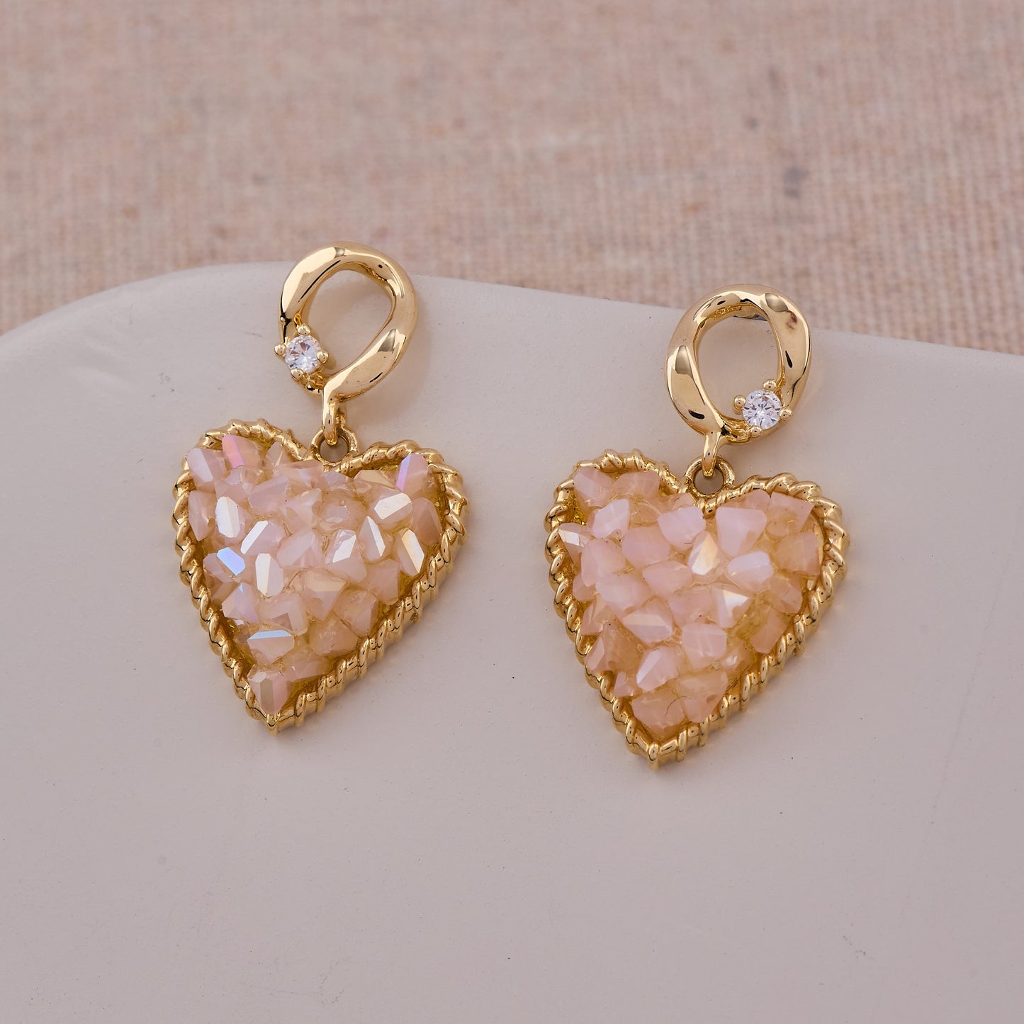 Heart-Shaped Earrings Romantic & Stylish