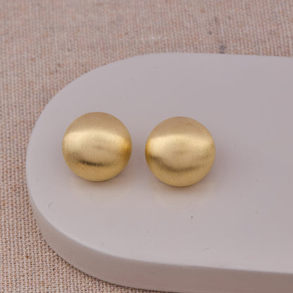 Minimalist Gold Ball Earrings