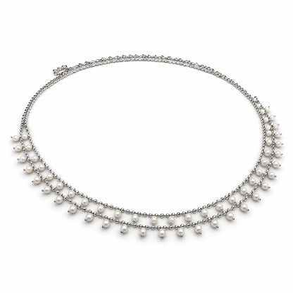 Traditional Golden Beads Waist Hip Chains Kamarband with Pearl Drops Ethnic Waist Chain Saree Vaddanam for Women & Girls