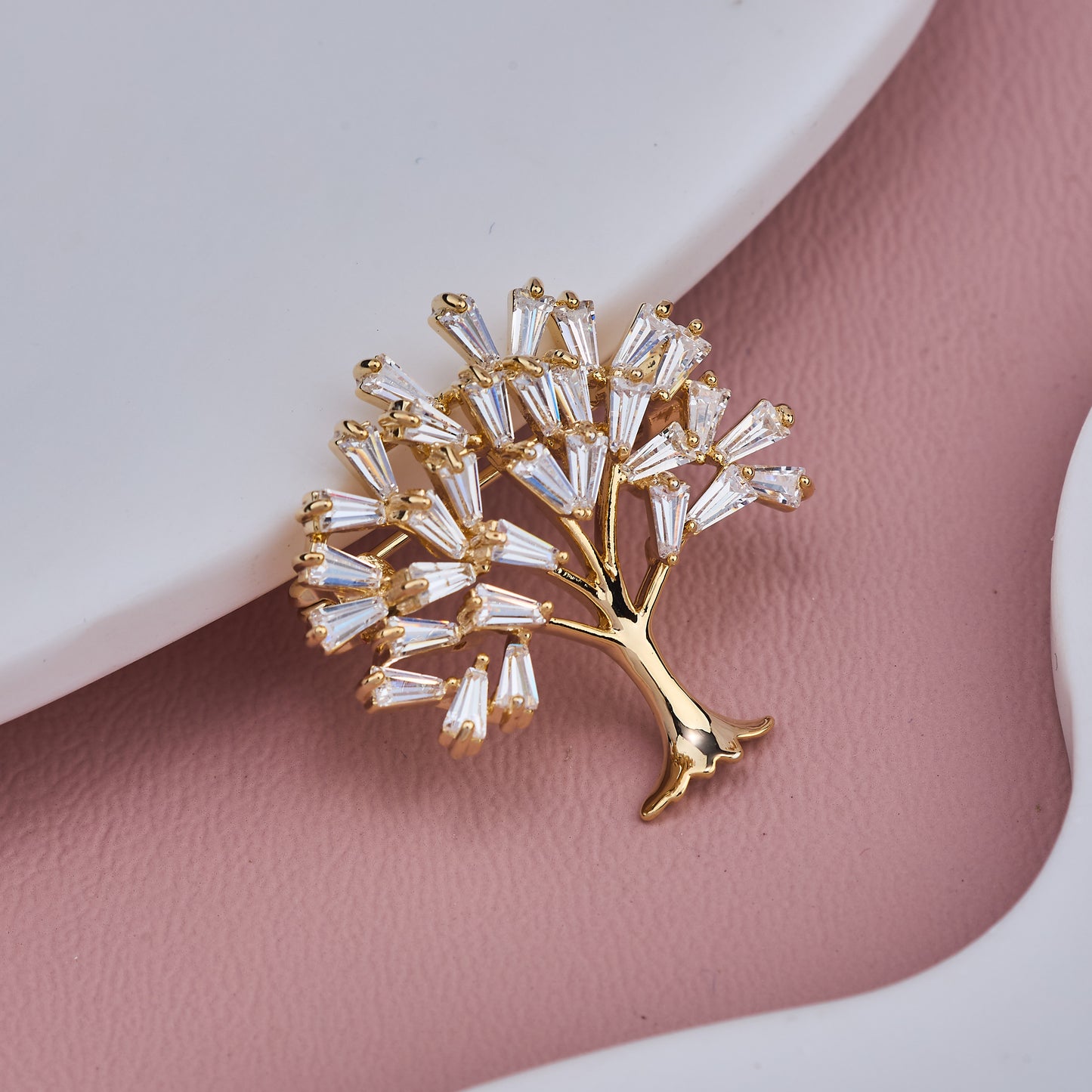 Sparkling Tree Brooch