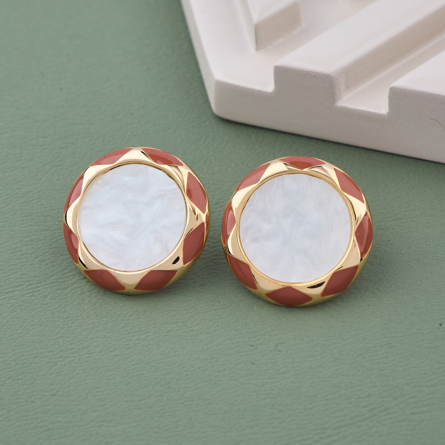 Terracotta Halo Earrings