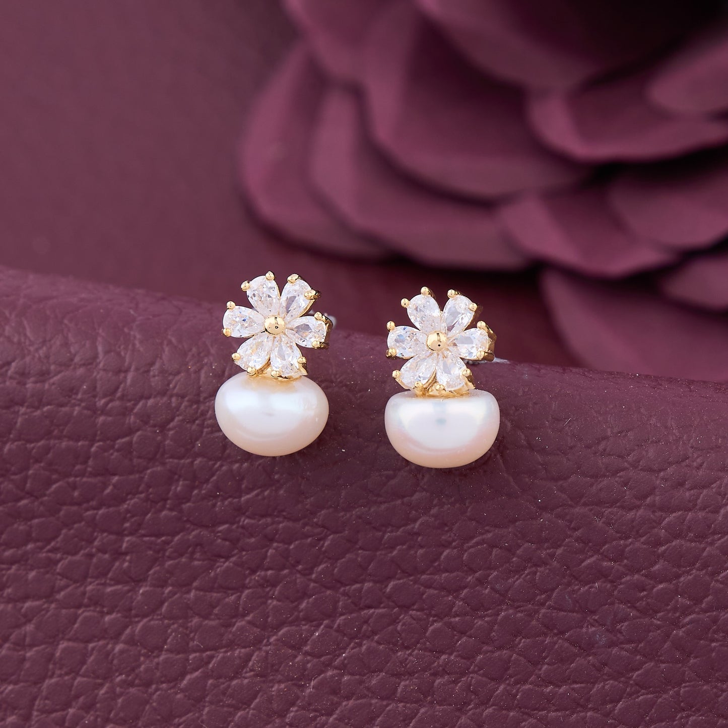 Gleaming Elegance Statement Earrings