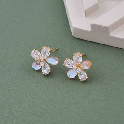 Elegant Earrings with Floral-Inspired Design