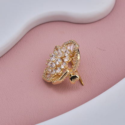 Sparkling Flower Pin