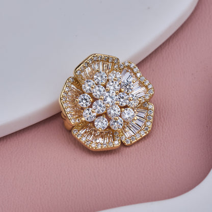 Sparkling Flower Pin