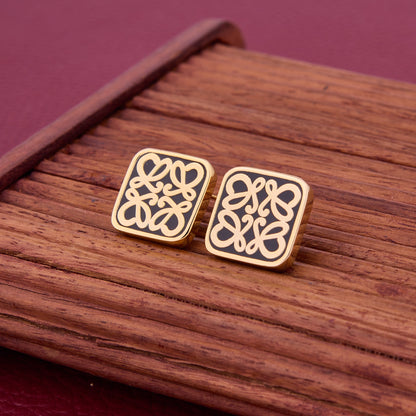 Shimmering Antique Gold Earrings