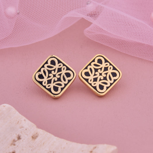 Shimmering Antique Gold Earrings