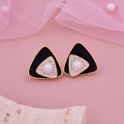 Artistic Butterfly Earrings with Wooden Contrast