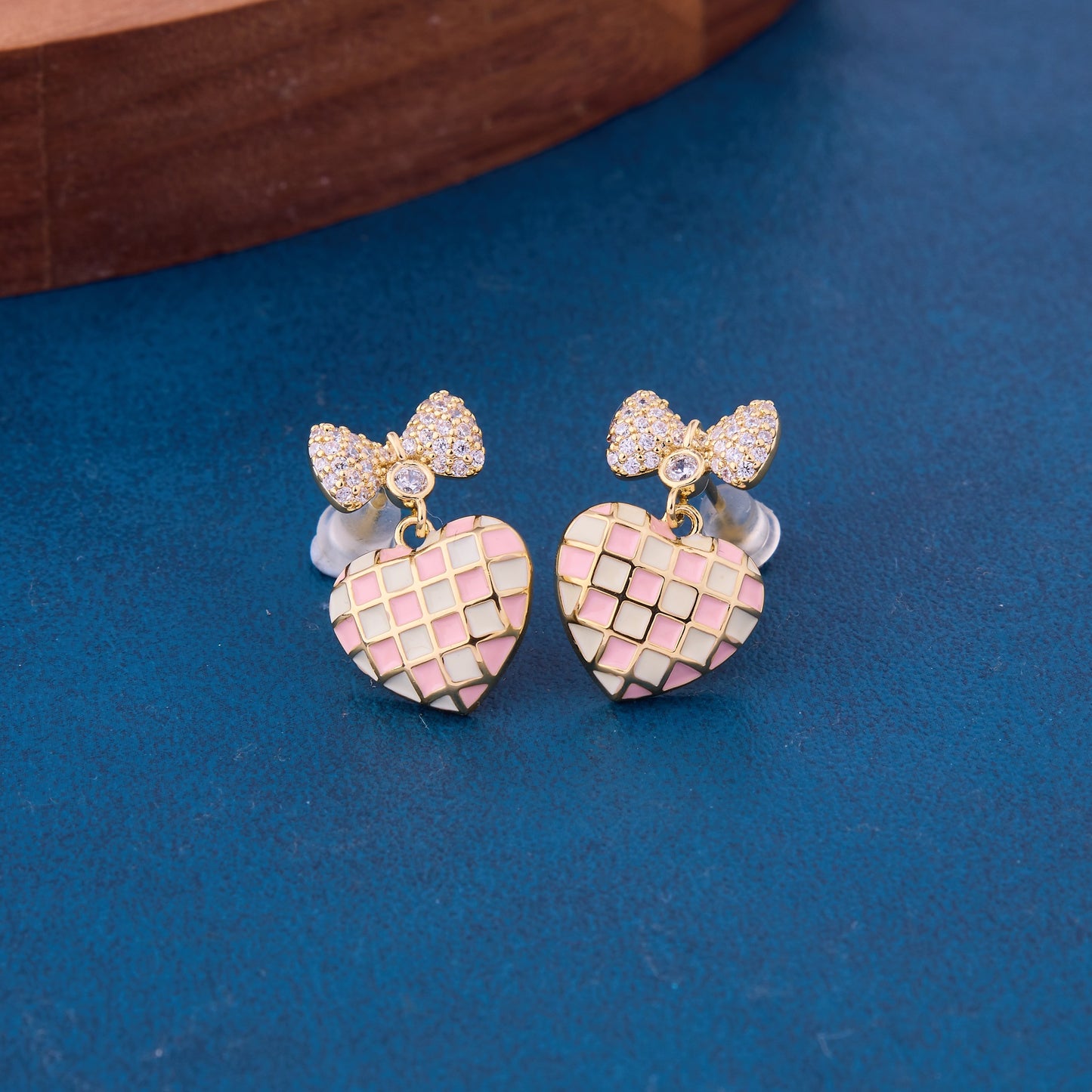 Charming Handmade Heart-Shaped Earrings