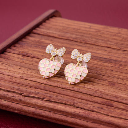 Charming Handmade Heart-Shaped Earrings