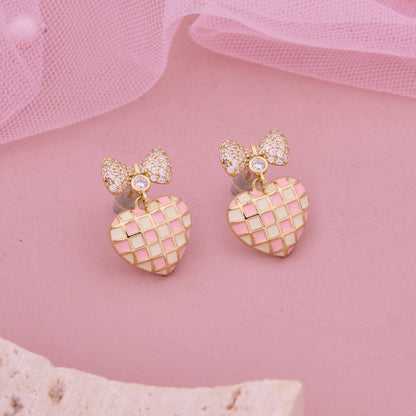 Charming Handmade Heart-Shaped Earrings