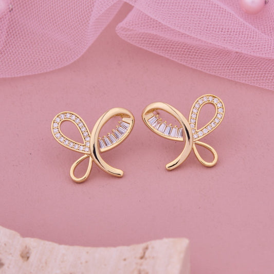Classic Gold & Diamond Earrings