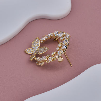 Sparkling Butterfly Brooch