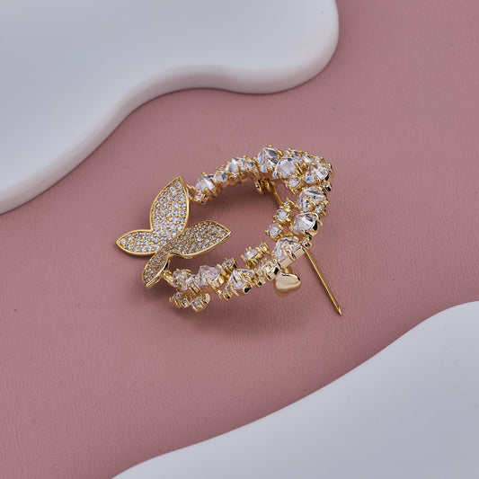 Sparkling Butterfly Brooch