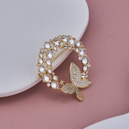 Sparkling Butterfly Brooch