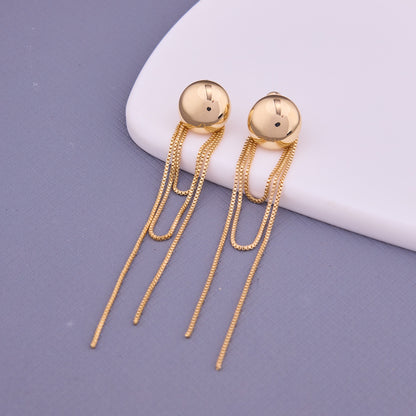 Gold Chain Drop Earrings