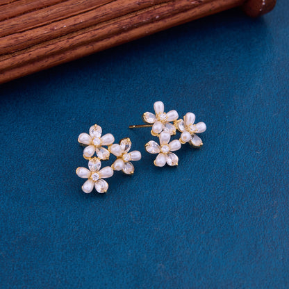 Elegant White Stone Earrings