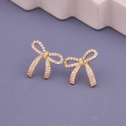 Luxurious Gold & Diamond Earrings