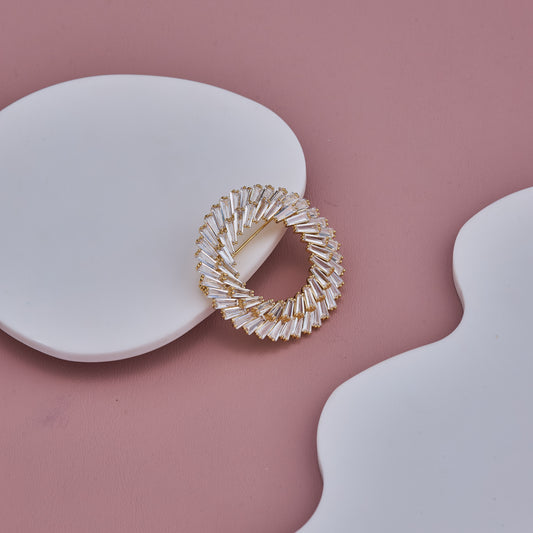 Sparkling Ring Brooch