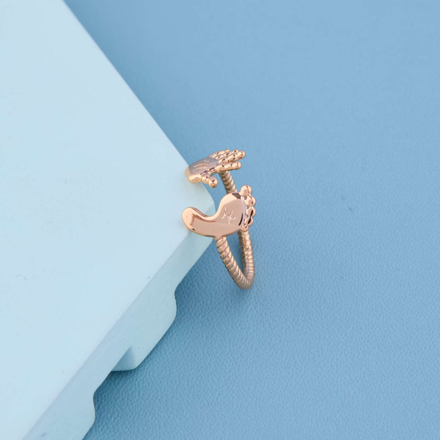 Baby Hand & Foot Golden Ring