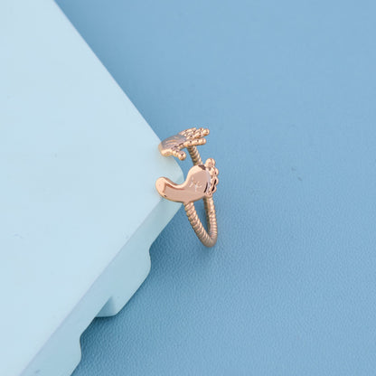 Baby Hand & Foot Golden Ring