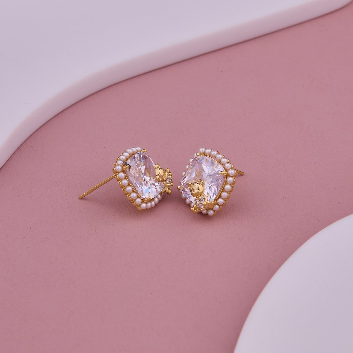 Intricate Elegance Teddy Earrings