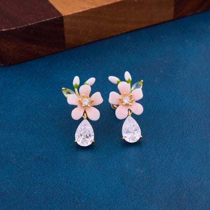Bloom & Shine Floral Statement Earrings