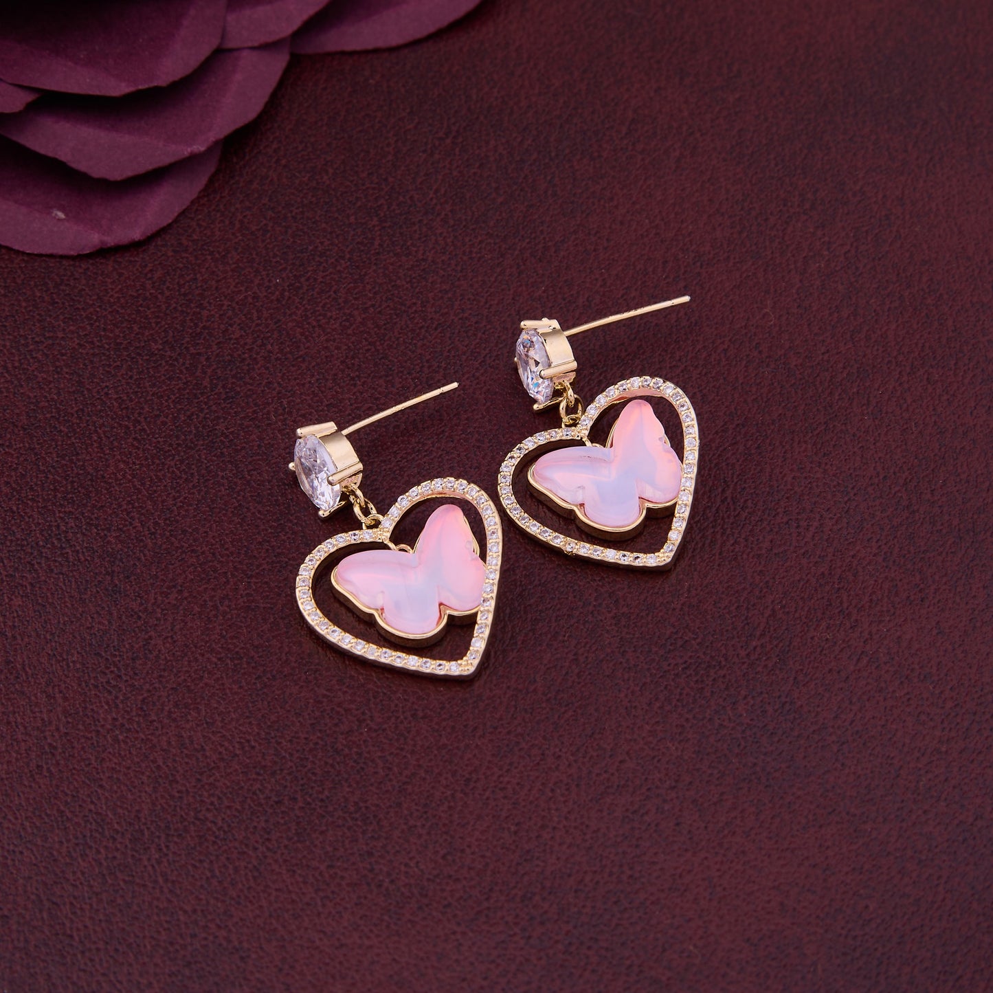 Bloom & Shine Floral Statement Earrings