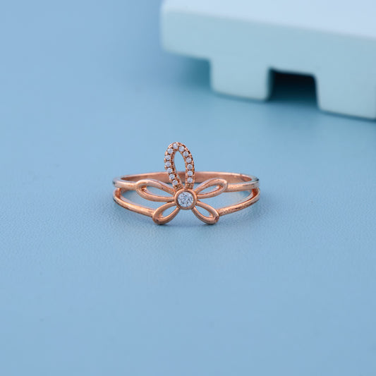 Daisy Sparkle Rose Gold Ring