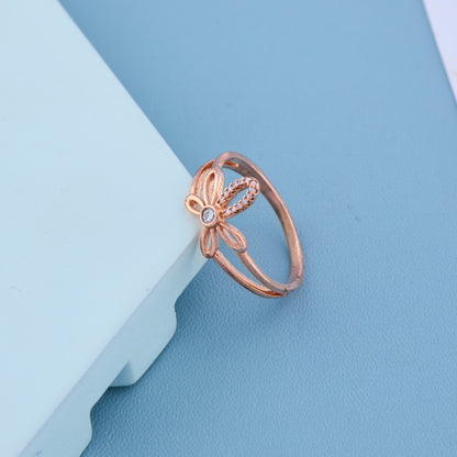 Daisy Sparkle Rose Gold Ring