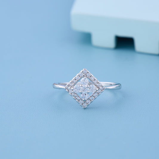 Shine Halo Silver Ring