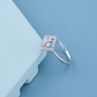 Shine Halo Silver Ring