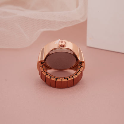 Buy Rose Gold Ring Watch with Glitter Butterflies – GC Premium Jewellery