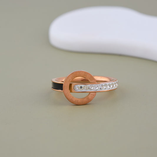 Crystal Circle Ring