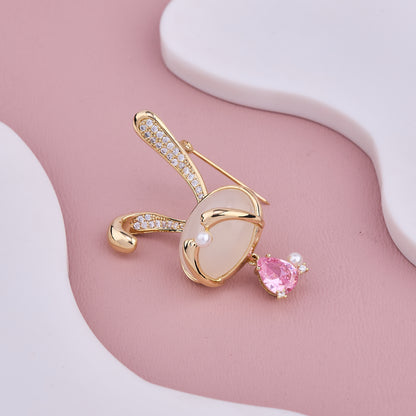 Elegant Rabbit Pin