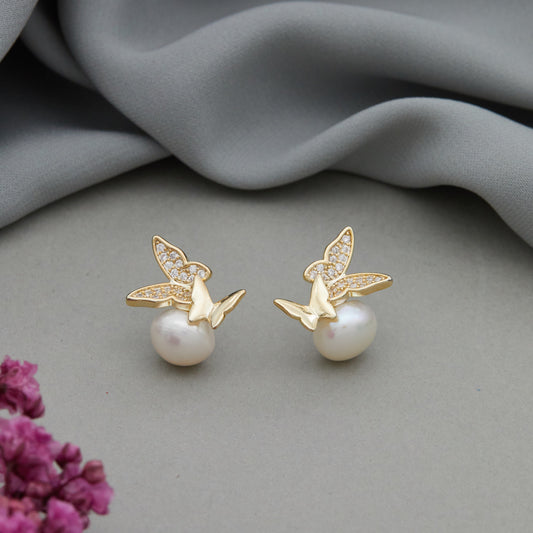 Butterfly Earrings with Diamonds Nature-Inspired Elegance
