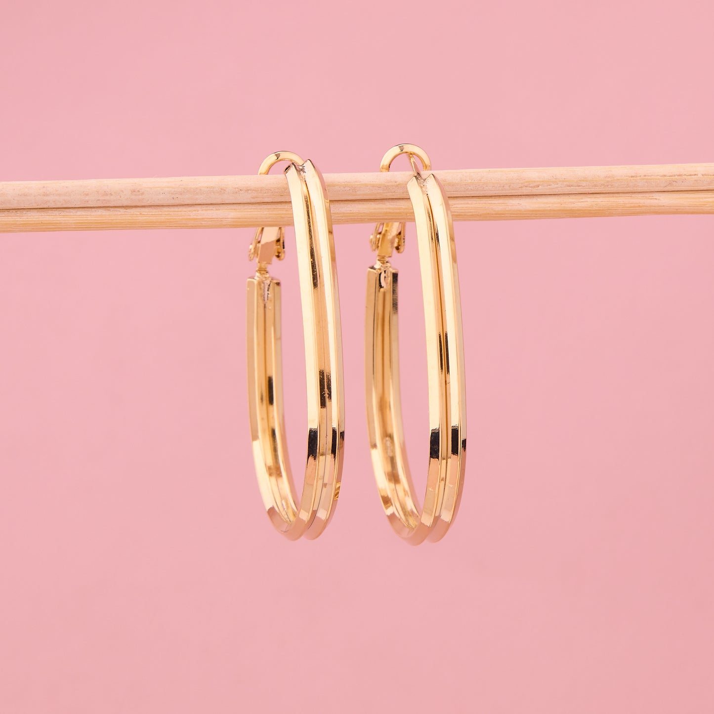 Golden Double Hoop Earrings
