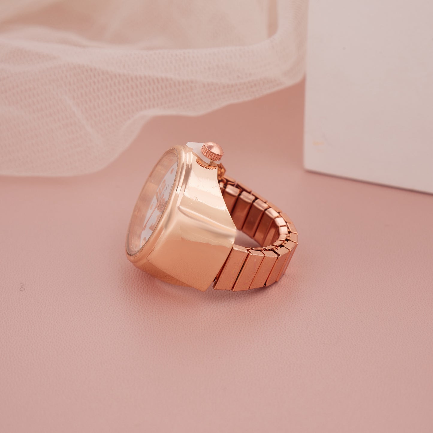 Rose Gold Ring Watch with Crown Motif – GC Premium Jewellery