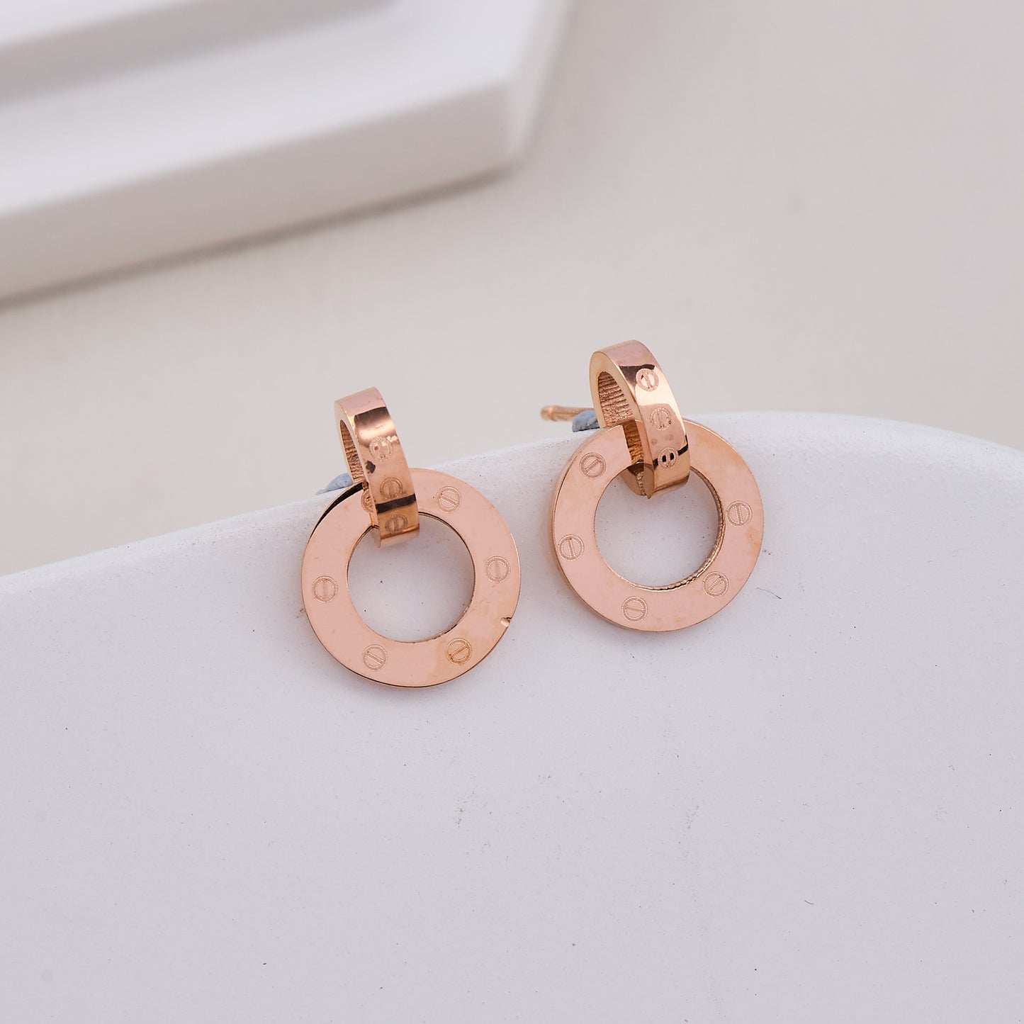 Classic Round Drop Earrings