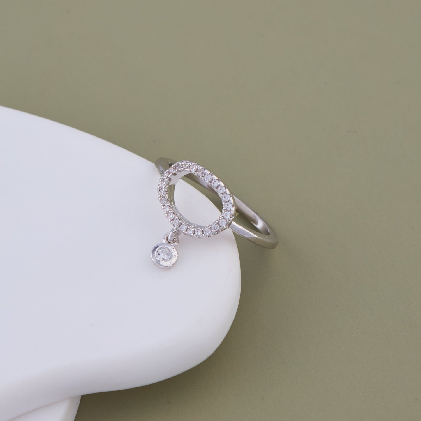 Oval Drop Ring